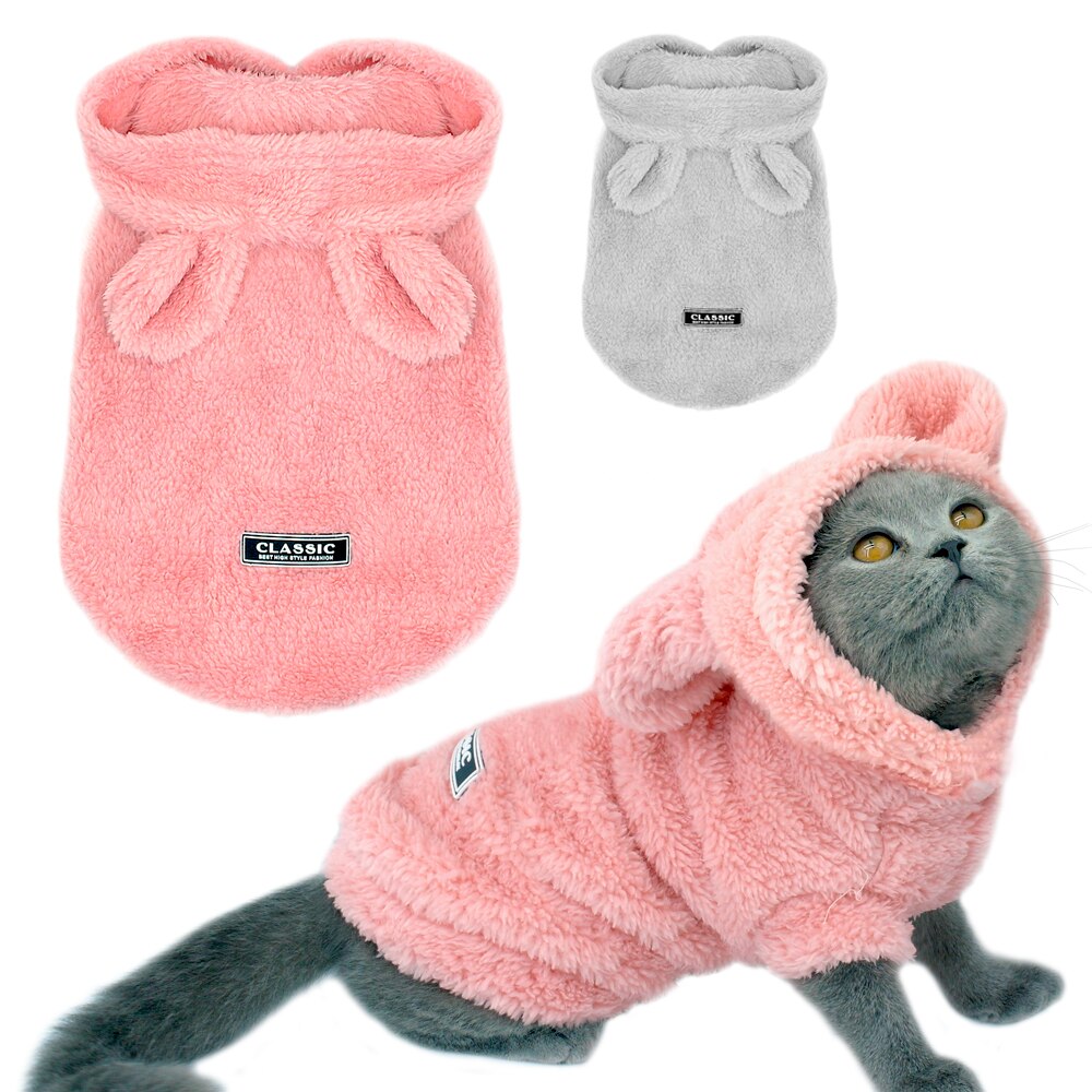 Warm Cat Clothes Winter