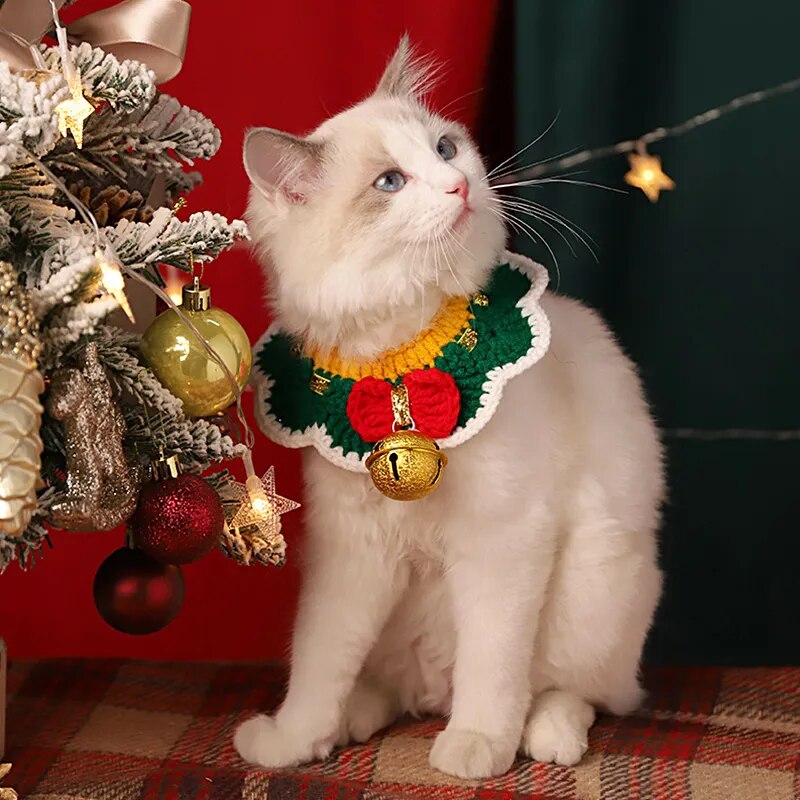 Christmas Cat Collar Clothes