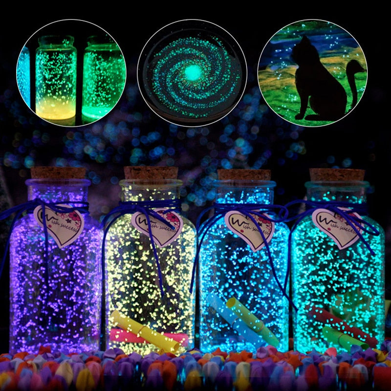 Glow-in-the-Dark Sand Particles