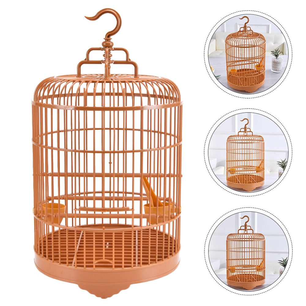 Round Hanging Birdcage for Parrots