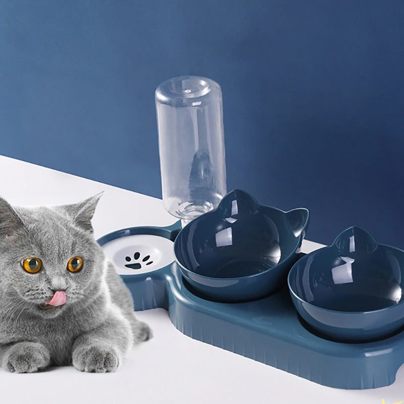Cat Feeder & Water Dispenser