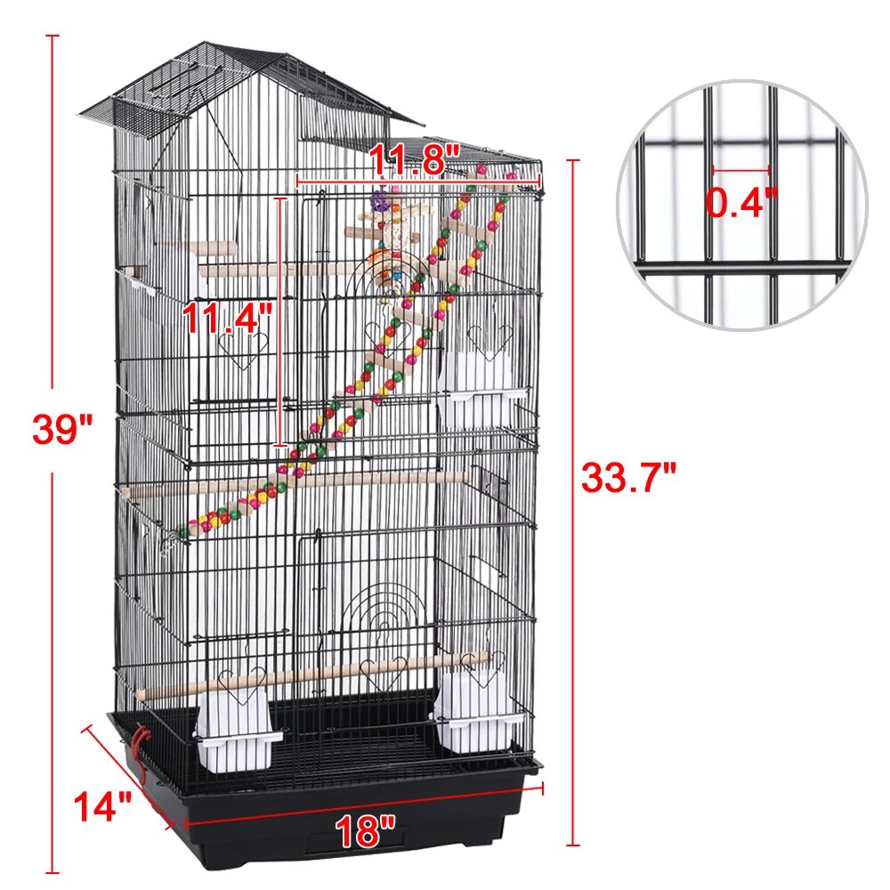 Metal Bird Cage for Small Birds