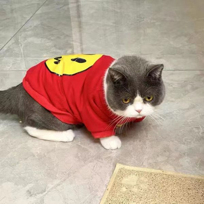Cat Sweatshirt Smiling Face