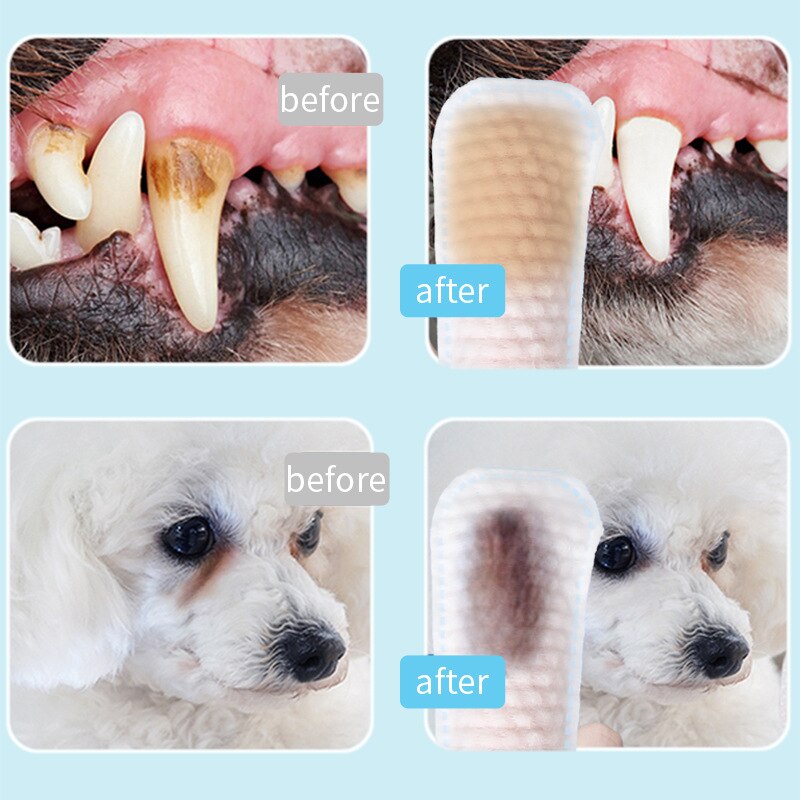 Dog Teeth Cleaning Finger Wipes