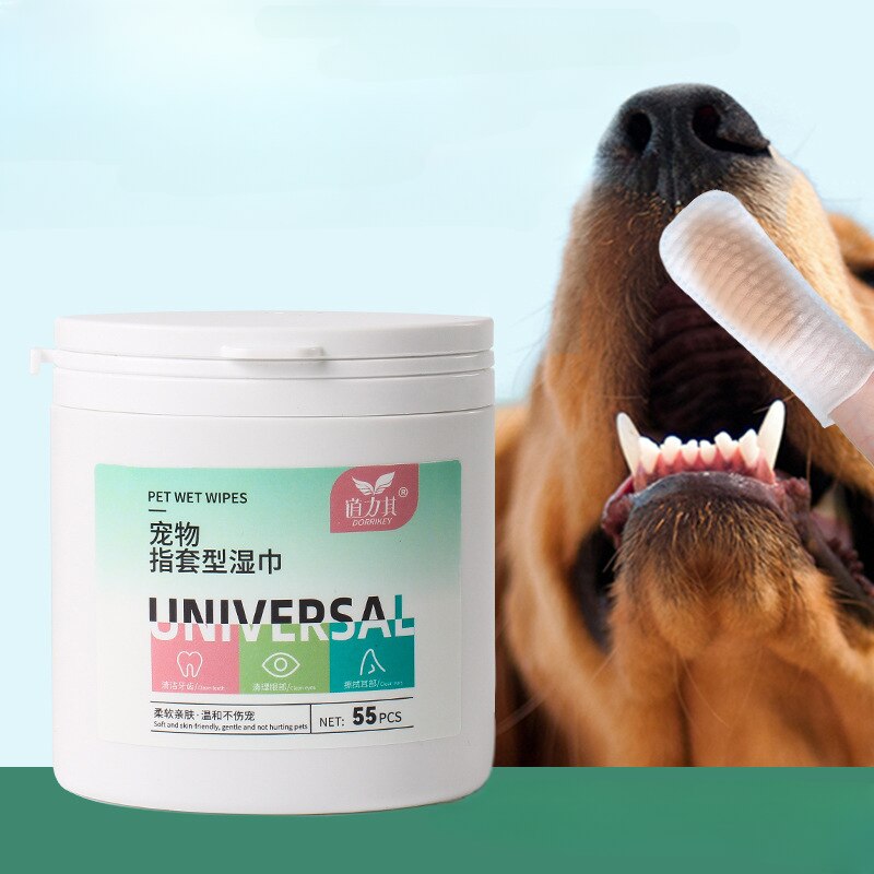 Dog Teeth Cleaning Finger Wipes